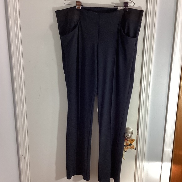 NWT SOFT SURROUNDINGS PLUS 2X MINI BOOT FULL LENGTH BLACK PANTS - Picture 1 of 9